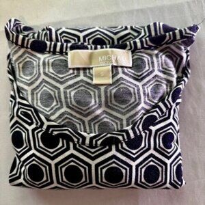 MICHAEL‎ KORS women's Black white sleeveless top Size M